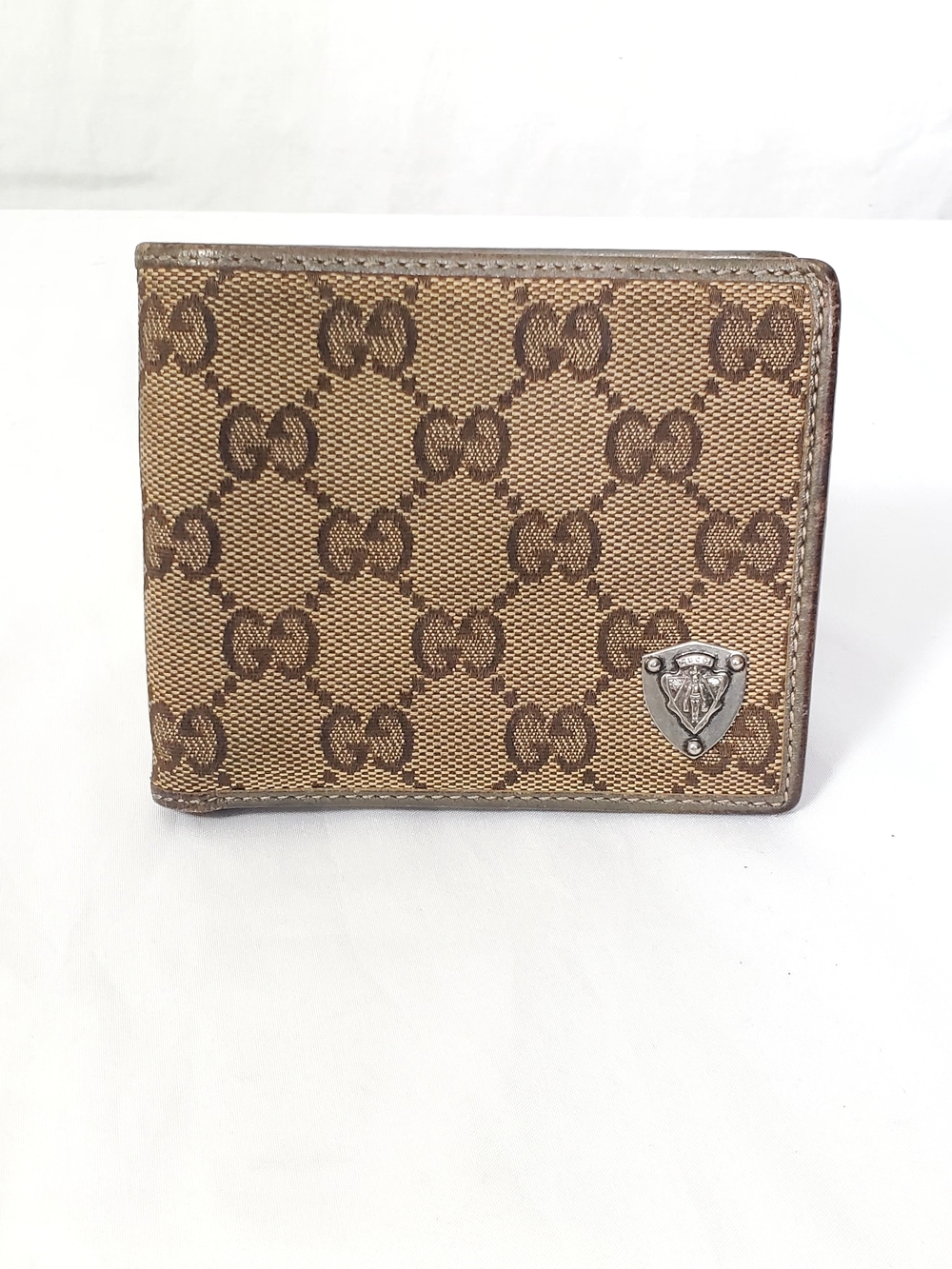 Gucci Small Bi-Fold Wallet in Brown Monogram